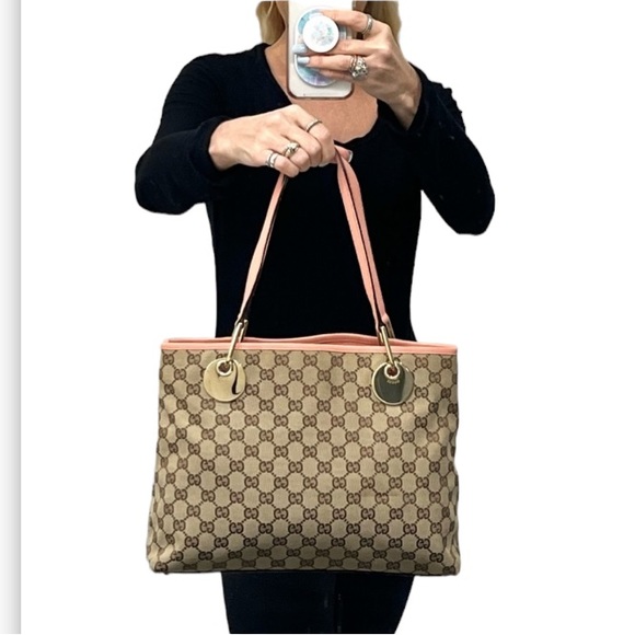 Authentic Gucci Eclipse Shoulder Bag Tote Purse - Picture 15 of 16